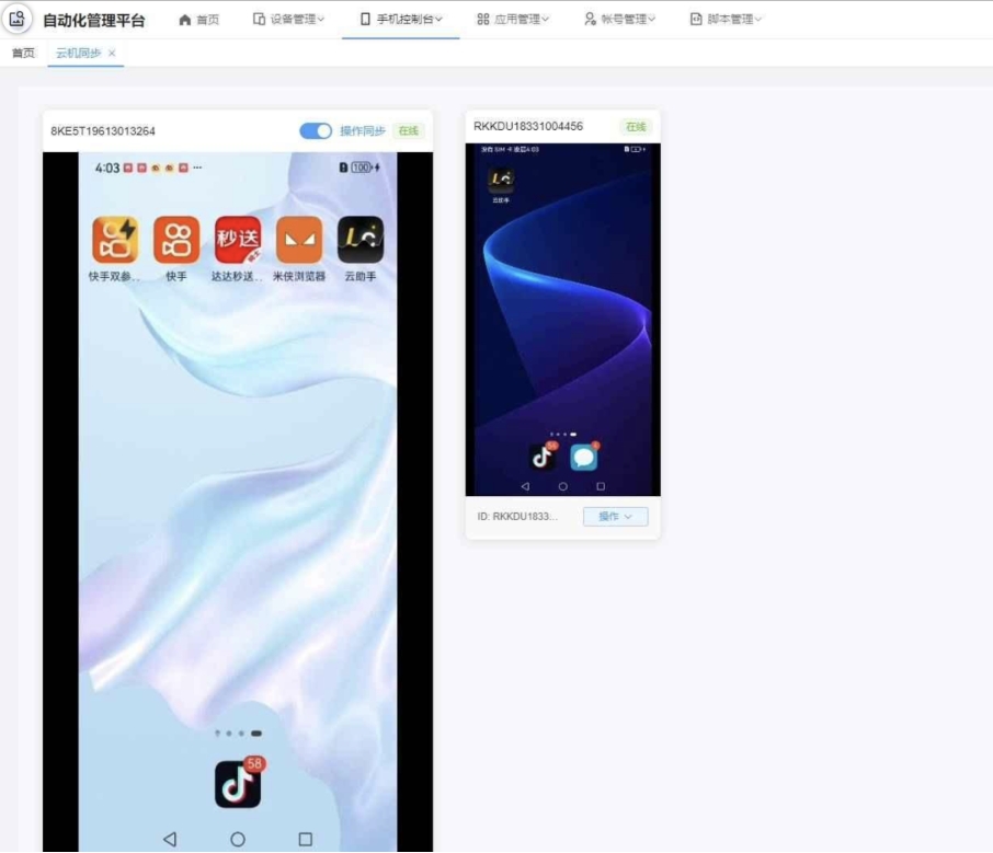 云手机群控系统源码 云手机多开群控 自动化管理程序源码-啾啾源码网